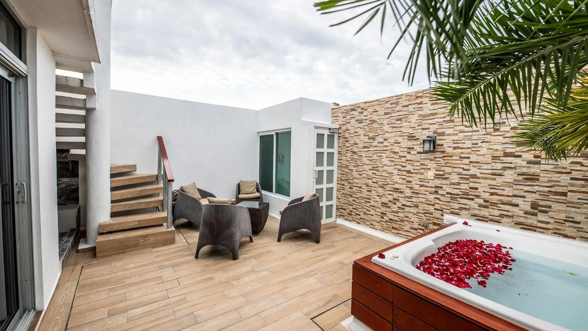 בית נופש Penthouse Beach Holiday Private Jacuzzi Bbq Family Friendly Maid Service מקסיקו